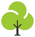 Green tree icon. Park symbol. Nature sign Royalty Free Stock Photo