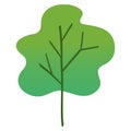 Green Tree Illustration Flat Design Icon Vector Template Royalty Free Stock Photo