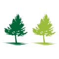 Green Tree logo design template,Tree Vector logo design, Royalty Free Stock Photo