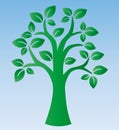 Green tree logotype environ Royalty Free Stock Photo