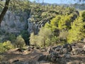 Kuzdere Canyon at Kemer Antalya Turkey Royalty Free Stock Photo