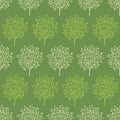 Green trees stripes seamless pattern background