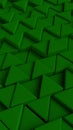 Green triangles. Puzzle. Smartphone desktop wallpaper. Art concept.