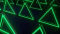 Green triangular abstract background. 3d render Royalty Free Stock Photo