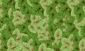 Green tropical leaves fresh spring,relax wallpaper background