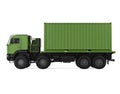 Green Truck Isolated