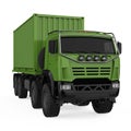 Green Truck Isolated