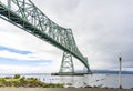 Green Truss Astoria Megler Bridge at the mouth of the Columbia river Royalty Free Stock Photo