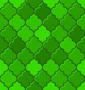 Green Turkish Mosque Seamless Tile Pattern. Vector