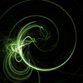 Green twirl Royalty Free Stock Photo