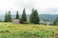 Green Ukrainian mountains. Summer time. Beautiful views of the largest peaks. Royalty Free Stock Photo