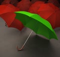 Green umbrella Royalty Free Stock Photo