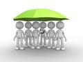 Green umbrella Royalty Free Stock Photo