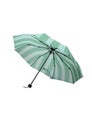 green umbrella with black handle on white background Royalty Free Stock Photo