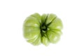 Green unripe tomato isolated on white background Royalty Free Stock Photo