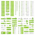 Green User buttons set business Royalty Free Stock Photo