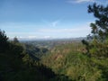 Green valley from Baruppu peak Royalty Free Stock Photo