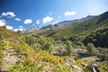 Green valley in gredos avila Royalty Free Stock Photo