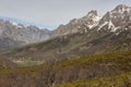 Green valley mountain landscape. Cares route. Castilla Leon, Spain