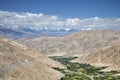 Green valley in mountains aerial view Royalty Free Stock Photo