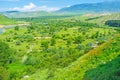 The green valley in Samtskhe-Javakheti Region