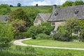 Green valley village in English countryside Royalty Free Stock Photo