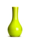 Green vase isolated Royalty Free Stock Photo