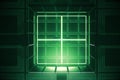 Green vault, digital security Royalty Free Stock Photo