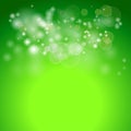 Green vector bokeh background