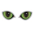 green vector cat eyes