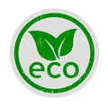 Green vector icon. Eco symbol. Natural product sign Royalty Free Stock Photo