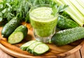 Green vegetable juice Royalty Free Stock Photo