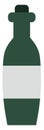 Green vermouth bottle, icon