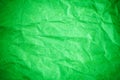 Green vignette crumpled paper Royalty Free Stock Photo