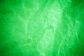 Green vignette crumpled paper Royalty Free Stock Photo