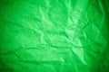 Green vignette crumpled paper Royalty Free Stock Photo