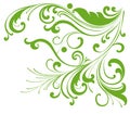 Green vines pattern