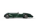 Green vintage car - side view Royalty Free Stock Photo