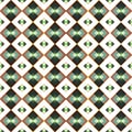 Green vintage mosaic seamless pattern