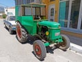 Green Vintage Tractor, Greece