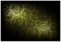 Green Vintage Wallpaper with Spiral Pattern Background Royalty Free Stock Photo