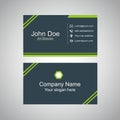 Green visiting card, Grey professional visiting card,