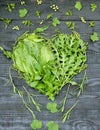 Green vitamin heart