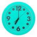 Green wall clock Royalty Free Stock Photo