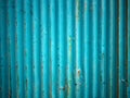 Green wall zinc rust, Old zinc texture background Royalty Free Stock Photo