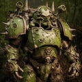 Green Warhammer Figure Marcin Sobas Style With High Quality Photo