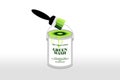 Green Wash paint tin and brush, eco greenwashing