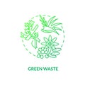 Green waste concept icon