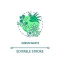 Green waste concept icon