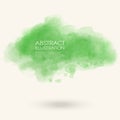 Green water color splash. soft abstract background Royalty Free Stock Photo